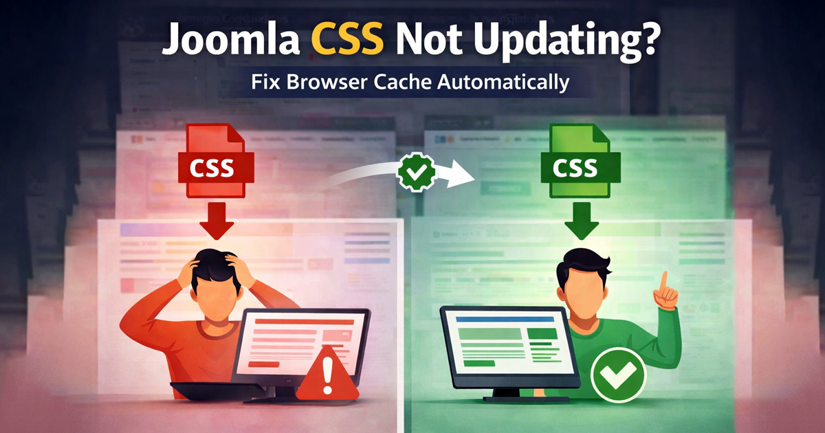 Fix Joomla Custom CSS Not Updating (Automatic Cache-Busting Guide)