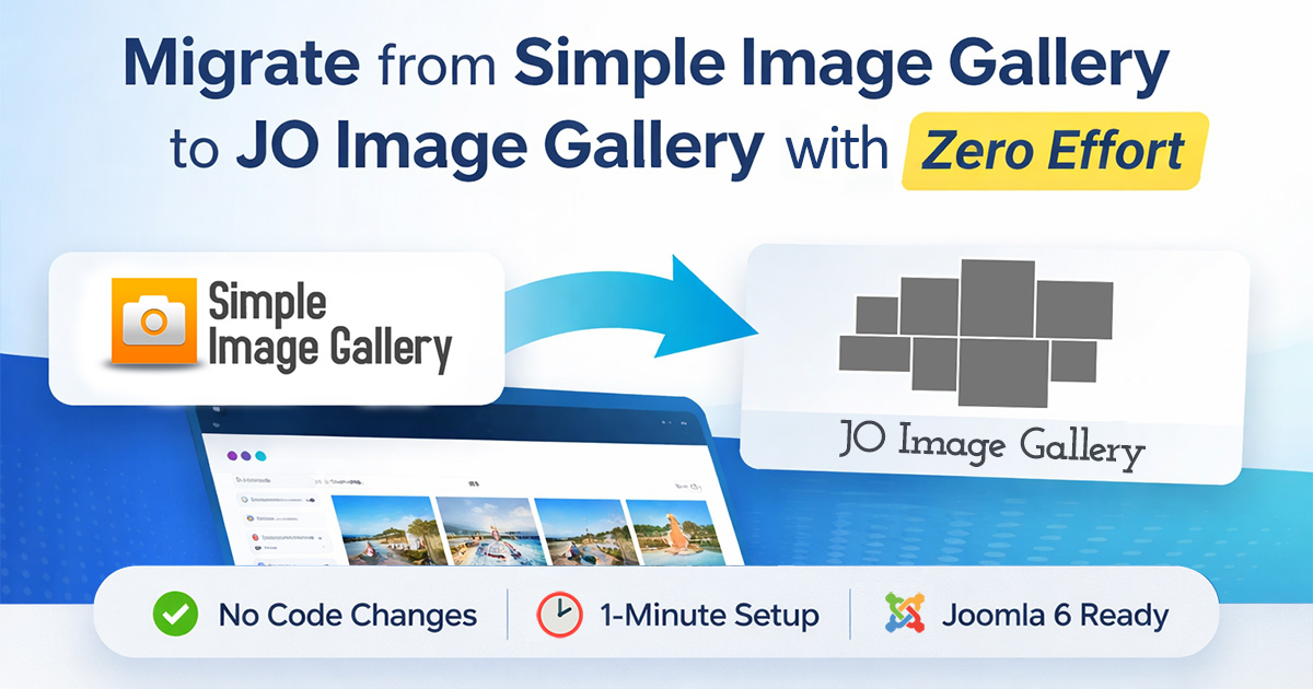 Simple Image Gallery to JO Image Gallery — Zero-Effort Migration
