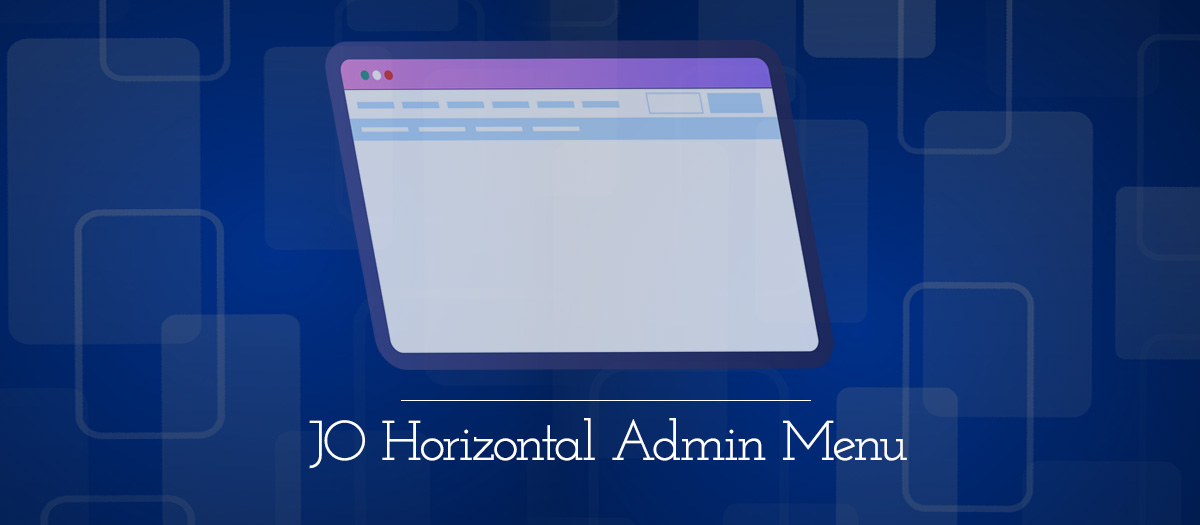 JO Horizontal Admin Menu