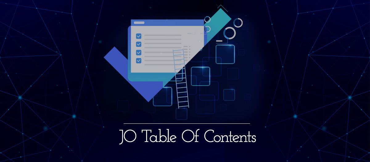 JO Table Of Contents