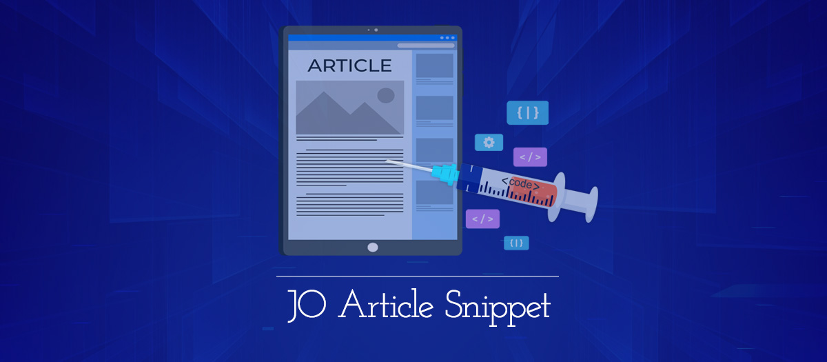 JO Article Snippet